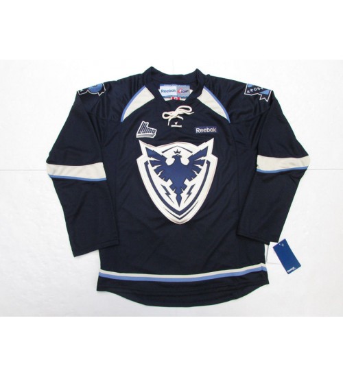 Custom QMJHL Sherbrooke Phoenix Hockey Jersey Road Navy